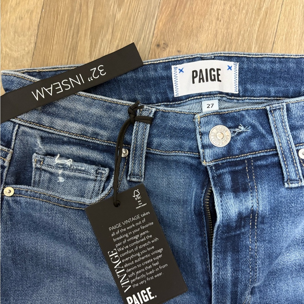 NWT - Paige Laurel Canyon High-Rise Jeans - Size 27 - Picture 2 of 3